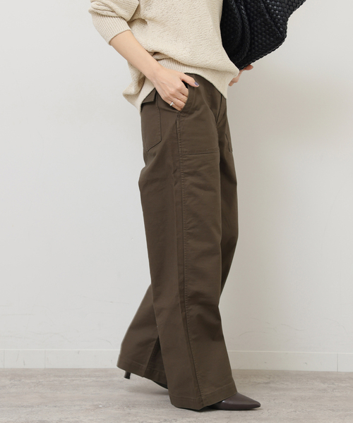 JOURNAL STANDARD relume(ジャーナルスタンダード レリューム)の「《追加25》ワイドベイカーパンツ(カーゴパンツ・レディース・ブラウン/ネイビー/ベージュ/カーキ・38/36/34)」の9枚目の写真
