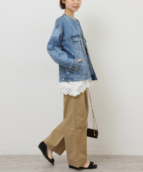 JOURNAL STANDARD relume（ジャーナルスタンダード　レリューム）の「《追加25》ワイドベイカーパンツ（カーゴパンツ・レディース・ブラウン/ネイビー/ベージュ/カーキ・38/36/34）」の12枚目の写真