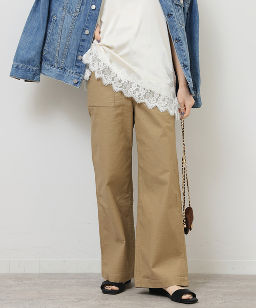 JOURNAL STANDARD relume（ジャーナルスタンダード　レリューム）の「《追加25》ワイドベイカーパンツ（カーゴパンツ・レディース・ブラウン/ネイビー/ベージュ/カーキ・38/36/34）」の19枚目の写真