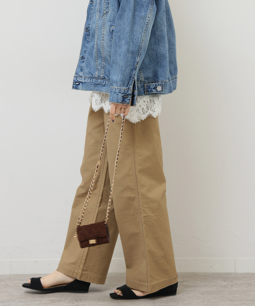 JOURNAL STANDARD relume（ジャーナルスタンダード　レリューム）の「《追加25》ワイドベイカーパンツ（カーゴパンツ・レディース・ブラウン/ネイビー/ベージュ/カーキ・38/36/34）」の20枚目の写真