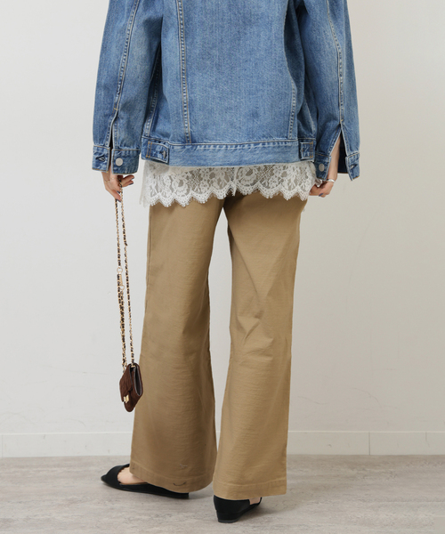 JOURNAL STANDARD relume（ジャーナルスタンダード　レリューム）の「《追加25》ワイドベイカーパンツ（カーゴパンツ・レディース・ブラウン/ネイビー/ベージュ/カーキ・38/36/34）」の21枚目の写真