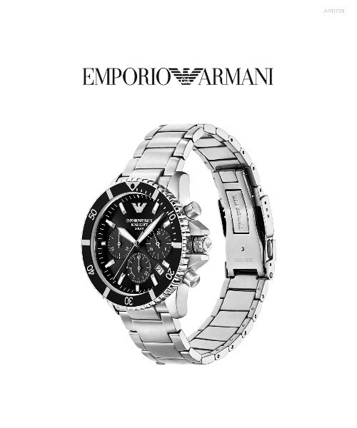 EMPORIO ARMANI（エンポリオアルマーニ）の「エンポリオ・アルマーニ 腕時計 メンズ アナログ ステンレス AR11739（アナログ腕時計・メンズ・シルバー・FREE）」の9枚目の写真
