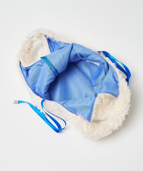 EARTH MADE(アースメイド)の「【WEB限定】【EARTH MADE】ボア テープ マルシェバッグ(ハンドバッグ・レディース・ブルー/アイボリー/ブラウン・フリー)」の7枚目の写真