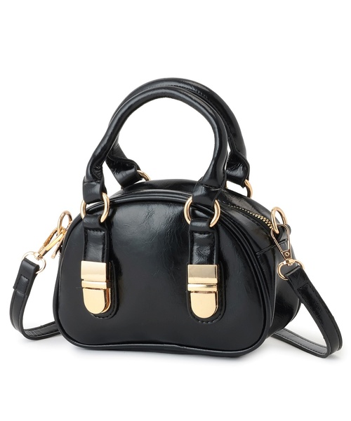 by LOVEiT（バイラビット）の「ボストン型ショルダーバッグ（ショルダーバッグ・キッズ・エンジ/シルバー/ブラック・F）」の2枚目の写真