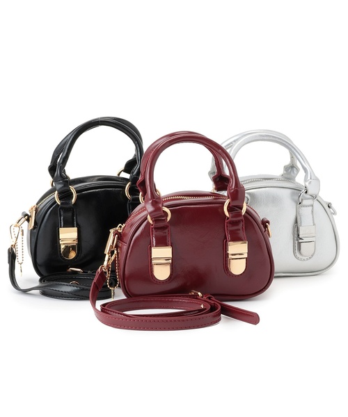 by LOVEiT（バイラビット）の「ボストン型ショルダーバッグ（ショルダーバッグ・キッズ・エンジ/シルバー/ブラック・F）」の6枚目の写真