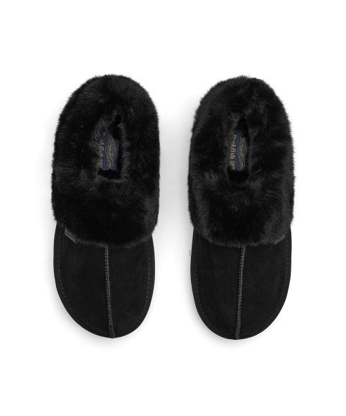 ROCKFISH WEATHERWEAR（ロックフィッシュウェザーウェア）の「CLOUDY FLATFORM FUR MULES（スリッポン・レディース・モカ/ブラウン/チョコ/ブラック/サンドベージュ・23.0cm/24.0cm/25.0cm）」の18枚目の写真