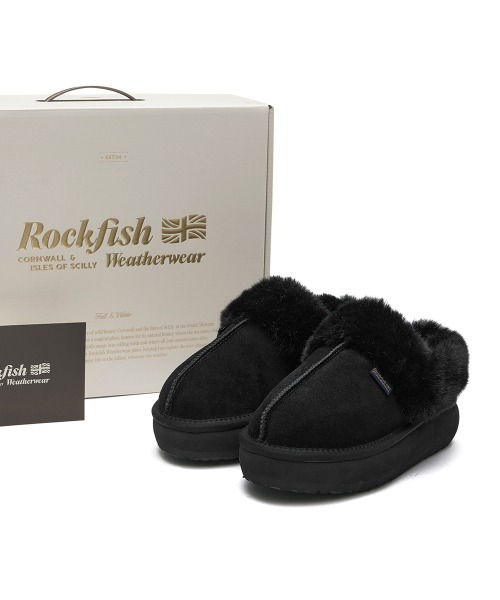 ROCKFISH WEATHERWEAR（ロックフィッシュウェザーウェア）の「CLOUDY FLATFORM FUR MULES（スリッポン・レディース・モカ/ブラウン/チョコ/ブラック/サンドベージュ・23.0cm/24.0cm/25.0cm）」の19枚目の写真