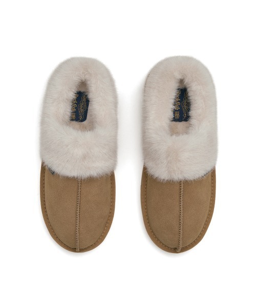 セール】CLOUDY FLATFORM FUR MULES（スリッポン）｜ROCKFISH