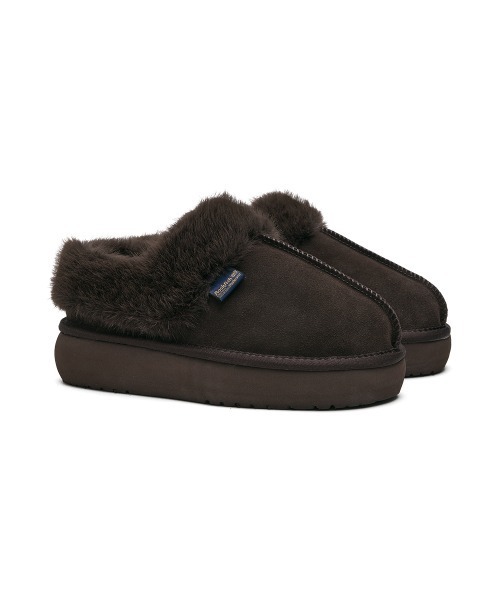 靴 CLOUDY FLATFORM FUR MULES CLOUDY FLATFORM FUR MULES（スリッポン）｜ROCKFISH WEATHERWEAR