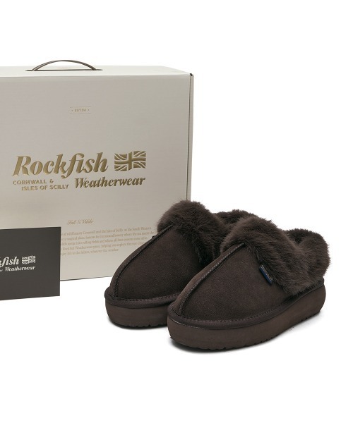 セール】CLOUDY FLATFORM FUR MULES（スリッポン）｜ROCKFISH