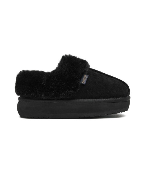ROCKFISH WEATHERWEAR（ロックフィッシュウェザーウェア）の「CLOUDY FLATFORM FUR MULES（スリッポン・レディース・モカ/ブラウン/チョコ/ブラック/サンドベージュ・23.0cm/24.0cm/25.0cm）」の6枚目の写真