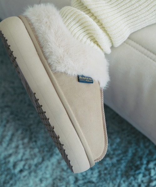 ROCKFISH WEATHERWEAR（ロックフィッシュウェザーウェア）の「CLOUDY FLATFORM FUR MULES（スリッポン・レディース・モカ/ブラウン/チョコ/ブラック/サンドベージュ・23.0cm/24.0cm/25.0cm）」の13枚目の写真