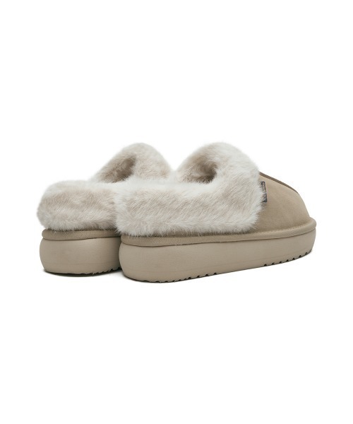 セール】CLOUDY FLATFORM FUR MULES（スリッポン）｜ROCKFISH