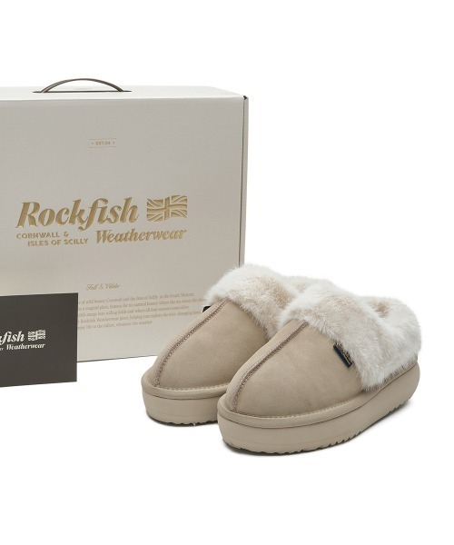 ROCKFISH WEATHERWEAR（ロックフィッシュウェザーウェア）の「CLOUDY FLATFORM FUR MULES（スリッポン・レディース・モカ/ブラウン/チョコ/ブラック/サンドベージュ・23.0cm/24.0cm/25.0cm）」の8枚目の写真