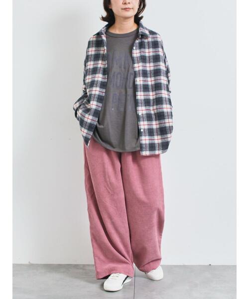 SM2(エスエムツー)の「起毛チェックシャツ(シャツ/ブラウス・レディース・ブラック/ブルー/ベージュ・F)」の8枚目の写真