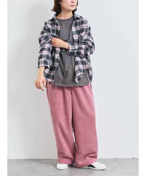 SM2(エスエムツー)の「起毛チェックシャツ(シャツ/ブラウス・レディース・ブラック/ブルー/ベージュ・F)」の9枚目の写真