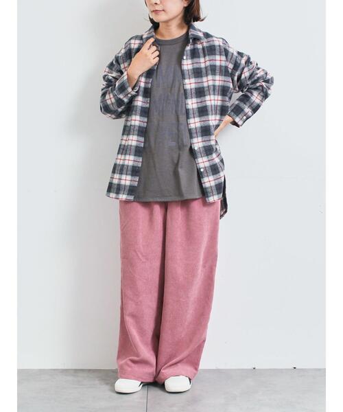 SM2(エスエムツー)の「起毛チェックシャツ(シャツ/ブラウス・レディース・ブラック/ブルー/ベージュ・F)」の10枚目の写真