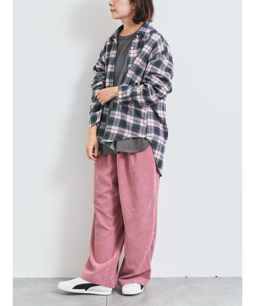 SM2(エスエムツー)の「起毛チェックシャツ(シャツ/ブラウス・レディース・ブラック/ブルー/ベージュ・F)」の11枚目の写真