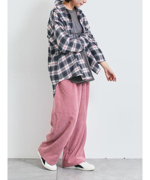 SM2(エスエムツー)の「起毛チェックシャツ(シャツ/ブラウス・レディース・ブラック/ブルー/ベージュ・F)」の12枚目の写真