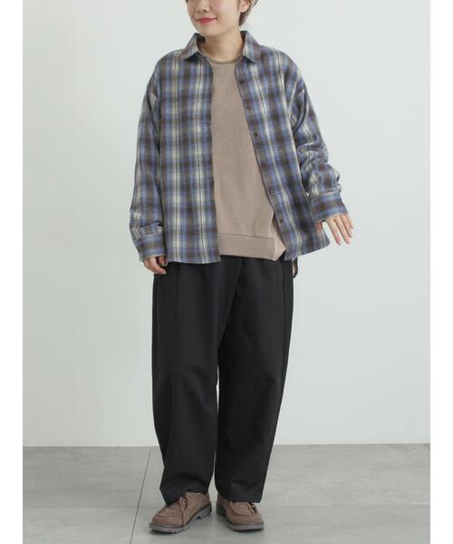 SM2(エスエムツー)の「起毛チェックシャツ(シャツ/ブラウス・レディース・ブラック/ブルー/ベージュ・F)」の9枚目の写真