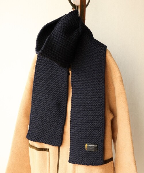 fennica（フェニカ）の「ROBERT MACKIE / Weir Scarf マフラー（マフラー・レディース・グレー/パープル系その他2/ネイビー・ONE SIZE）」の3枚目の写真