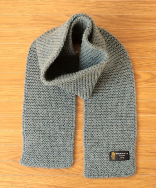 fennica（フェニカ）の「ROBERT MACKIE / Weir Scarf マフラー（マフラー・レディース・グレー/パープル系その他2/ネイビー・ONE SIZE）」の4枚目の写真