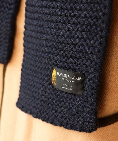 fennica（フェニカ）の「ROBERT MACKIE / Weir Scarf マフラー（マフラー・レディース・グレー/パープル系その他2/ネイビー・ONE SIZE）」の13枚目の写真
