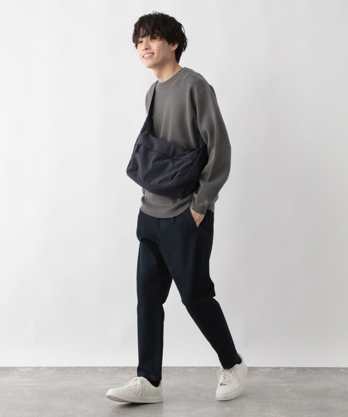 GLOBAL WORK(グローバルワーク)の「スウェットライクオテラクニット/ピグメント/581074(ニット/セーター・メンズ・スカイブルー/チャコールグレー・SMALL/MEDIUM/LARGE/X-LARGE)」の14枚目の写真