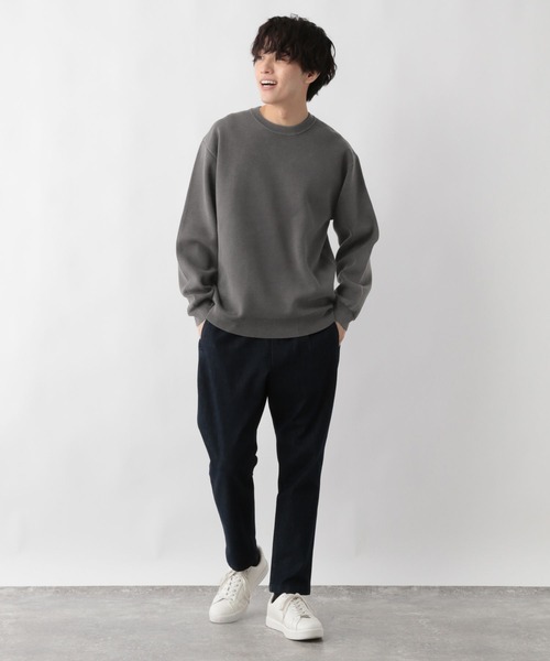 GLOBAL WORK(グローバルワーク)の「スウェットライクオテラクニット/ピグメント/581074(ニット/セーター・メンズ・スカイブルー/チャコールグレー・SMALL/MEDIUM/LARGE/X-LARGE)」の9枚目の写真