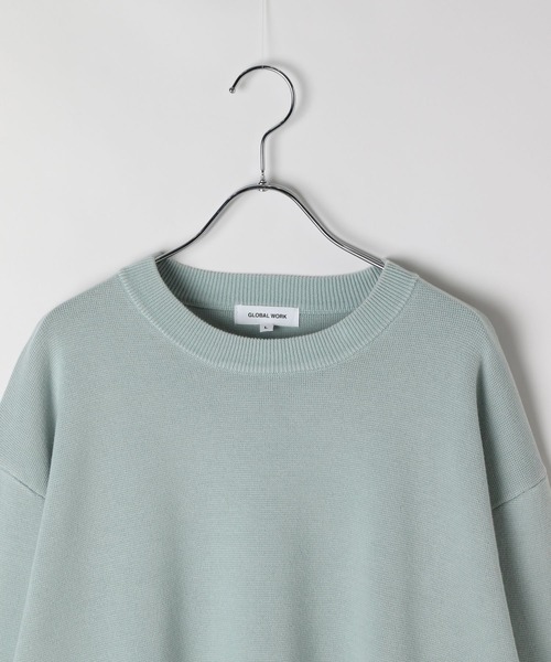 GLOBAL WORK(グローバルワーク)の「スウェットライクオテラクニット/ピグメント/581074(ニット/セーター・メンズ・スカイブルー/チャコールグレー・SMALL/MEDIUM/LARGE/X-LARGE)」の21枚目の写真