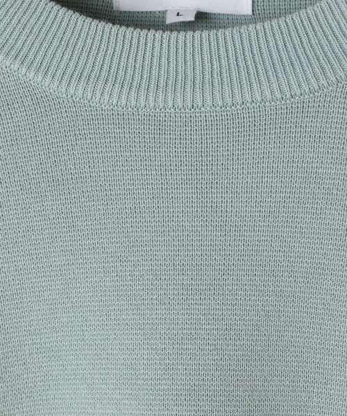 GLOBAL WORK(グローバルワーク)の「スウェットライクオテラクニット/ピグメント/581074(ニット/セーター・メンズ・スカイブルー/チャコールグレー・SMALL/MEDIUM/LARGE/X-LARGE)」の4枚目の写真