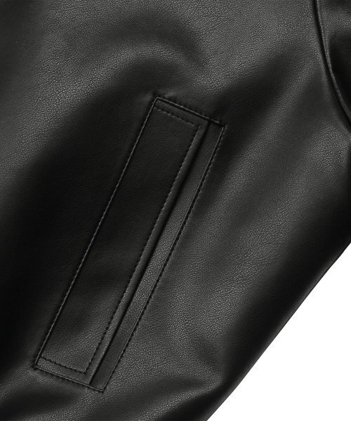 DOFFJASON(ドフジェーソン)の「ヴィーガンレザー ハリントンジャケット BLACK(ライダースジャケット・メンズ・その他・XX-LARGE/LARGE/X-LARGE/MEDIUM)」の18枚目の写真