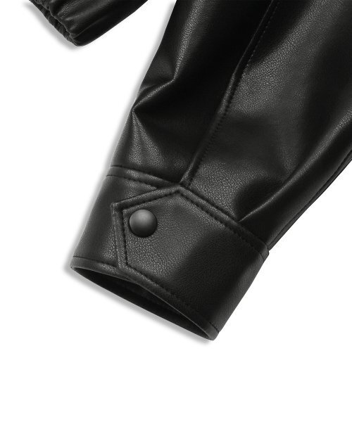 DOFFJASON(ドフジェーソン)の「ヴィーガンレザー ハリントンジャケット BLACK(ライダースジャケット・メンズ・その他・XX-LARGE/LARGE/X-LARGE/MEDIUM)」の10枚目の写真