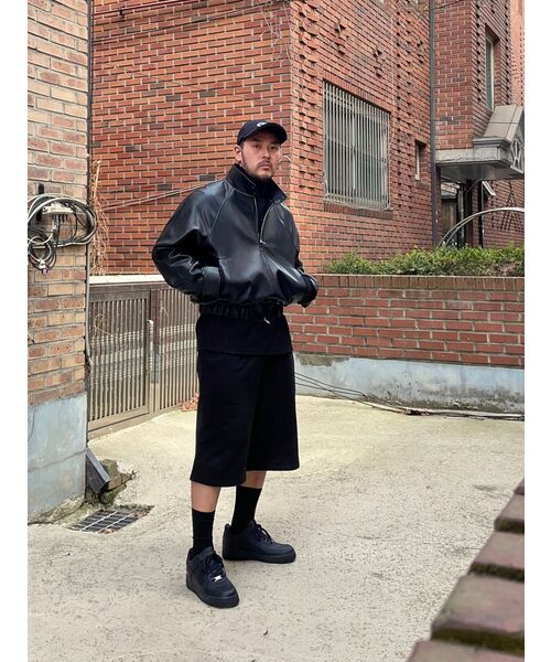 DOFFJASON(ドフジェーソン)の「ヴィーガンレザー ハリントンジャケット BLACK(ライダースジャケット・メンズ・その他・XX-LARGE/LARGE/X-LARGE/MEDIUM)」の2枚目の写真
