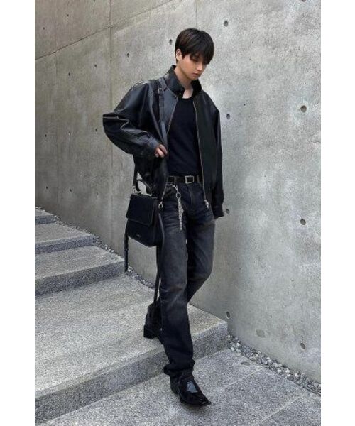 DOFFJASON(ドフジェーソン)の「ヴィーガンレザー ハリントンジャケット BLACK(ライダースジャケット・メンズ・その他・XX-LARGE/LARGE/X-LARGE/MEDIUM)」の3枚目の写真