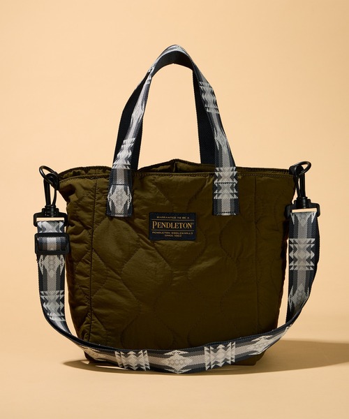 PENDLETON（ペンドルトン）の「【 PENDLETON / ペンドルトン 】キルティング2WAYミニトートバッグ（トートバッグ・レディース・ブラック/オリーブ・FREE）」の5枚目の写真