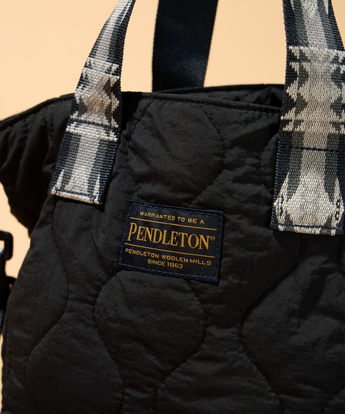 PENDLETON（ペンドルトン）の「【 PENDLETON / ペンドルトン 】キルティング2WAYミニトートバッグ（トートバッグ・レディース・ブラック/オリーブ・FREE）」の7枚目の写真