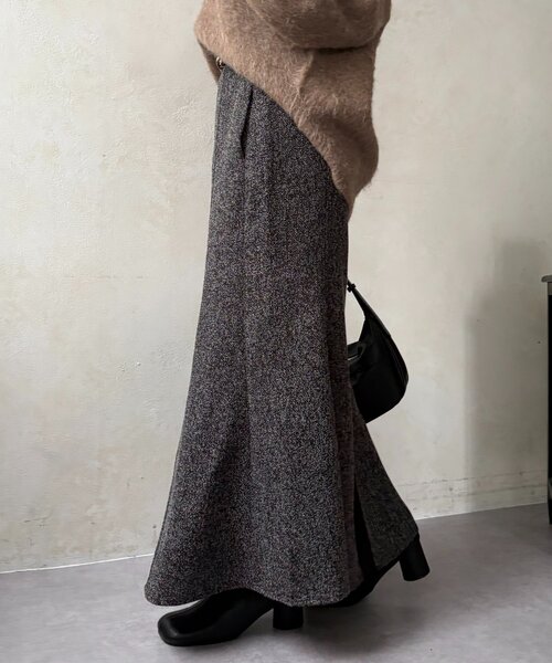 Thevon(ゼボン)の「ツイードマーメイドスカート(スカート・レディース・アイボリー/ブラック/ブラウン・S/M)」の16枚目の写真