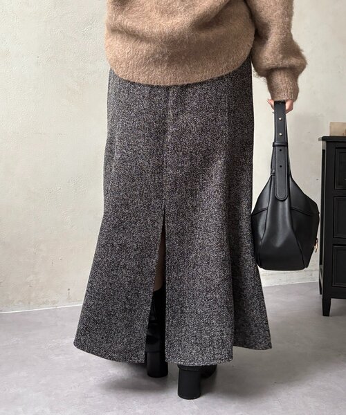 Thevon(ゼボン)の「ツイードマーメイドスカート(スカート・レディース・アイボリー/ブラック/ブラウン・S/M)」の17枚目の写真