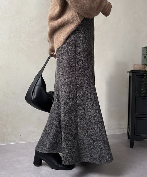 Thevon(ゼボン)の「ツイードマーメイドスカート(スカート・レディース・アイボリー/ブラック/ブラウン・S/M)」の18枚目の写真