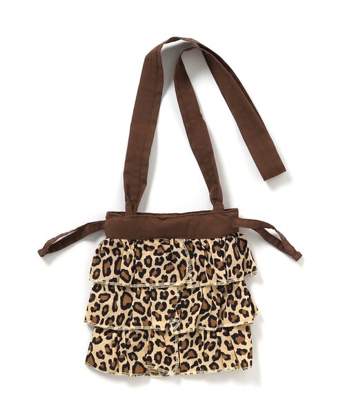 BREEZE(ブリーズ)の「フリル巾着バック(ショルダーバッグ・キッズ・ブラウン/ピンク・FREE)」の3枚目の写真