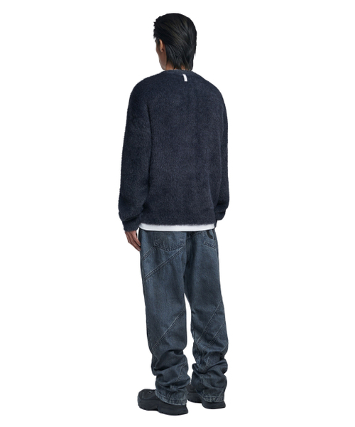 NOMANUAL(NOMANUAL)の「CROPPED HAIRY KNIT - DUSK(ニット/セーター・レディース・その他・SMALL/MEDIUM)」の4枚目の写真