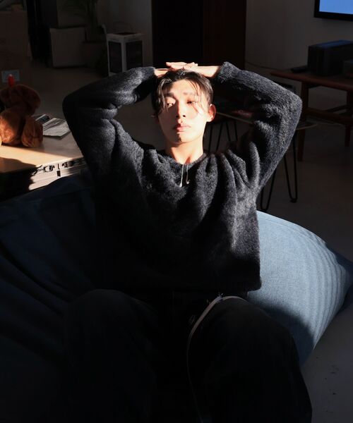 NOMANUAL(NOMANUAL)の「CROPPED HAIRY KNIT - DUSK(ニット/セーター・レディース・その他・SMALL/MEDIUM)」の6枚目の写真