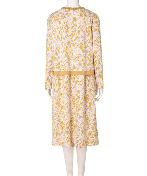 キッドブルー 25フルールPtN 長袖 ワンピース ルームウェア パジャマ KID BLUE 送料無料 キッドブルー -25フルールPtN -長袖ナイティ -KNCM554 -kidblue