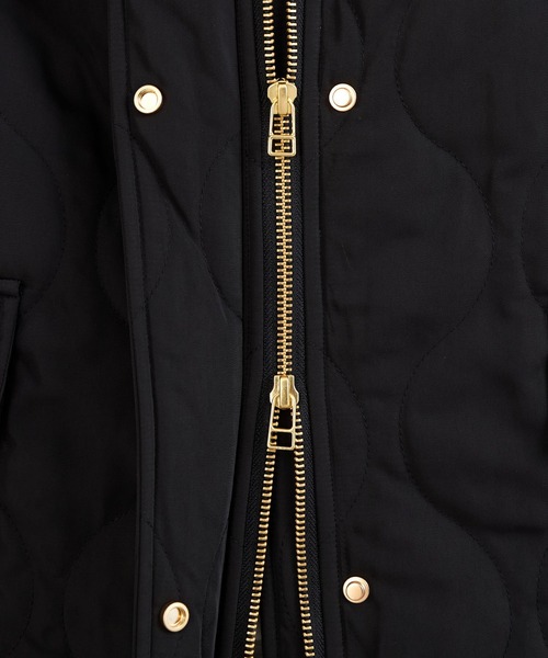 MICA&DEAL（マイカ＆ディール）の「ノーカラーキルティングコート（ノーカラーコート・レディース・オフホワイト/ブラック/ブラウン・FREE）」の21枚目の写真