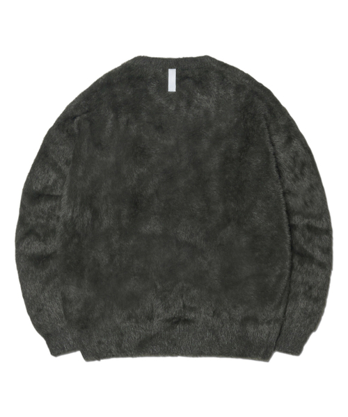 NOMANUAL(NOMANUAL)の「CROPPED HAIRY KNIT - KHAKI(ニット/セーター・レディース・その他・MEDIUM/LARGE/X-LARGE/SMALL)」の2枚目の写真