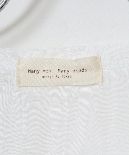 many men many mind(メニーメンメニーマインド)の「MANYMENMANYMINDS ダメージ加工/7分袖/グランジ/Tシャツ(Tシャツ/カットソー・メンズ・ホワイト・M)」の3枚目の写真