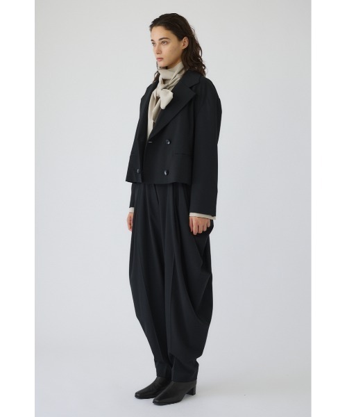 RIM.ARK（リムアーク）の「Double breasted short JK ダブルブレストショートジャケット（テーラードジャケット・レディース・ブラウン/ベージュ/ブラック・FREE）」の10枚目の写真