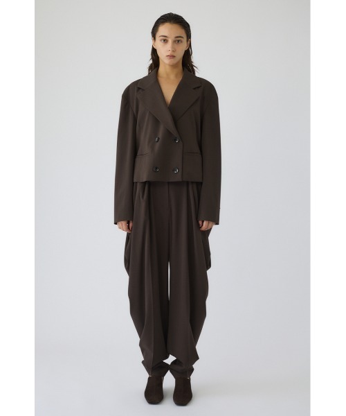 RIM.ARK（リムアーク）の「Double breasted short JK ダブルブレストショートジャケット（テーラードジャケット・レディース・ブラウン/ベージュ/ブラック・FREE）」の20枚目の写真