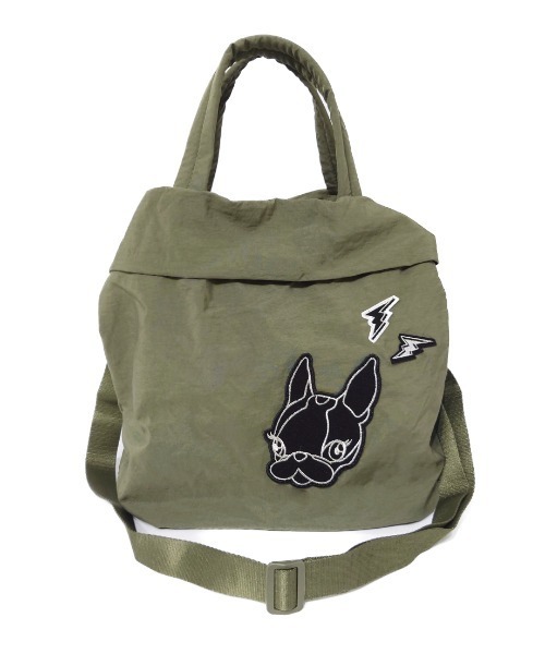 CRYSTAL BALL(クリスタルボール)の「軽量2WAYナイロントートバッグ(トートバッグ・レディース・ベージュ/グリーン/イエロー・FREE)」の3枚目の写真